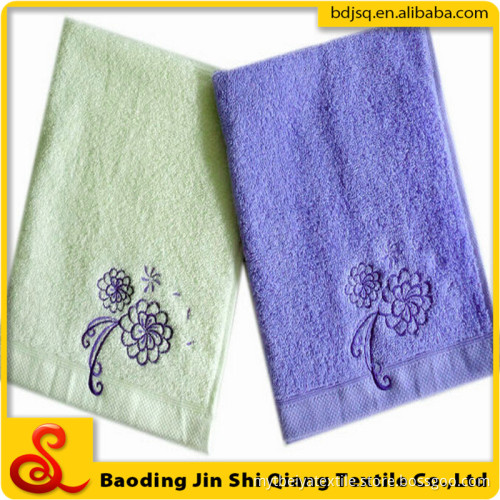Wholesale Custom Embroidery Logo Bright Color Face Towel 100% Cotton, Towel Sale